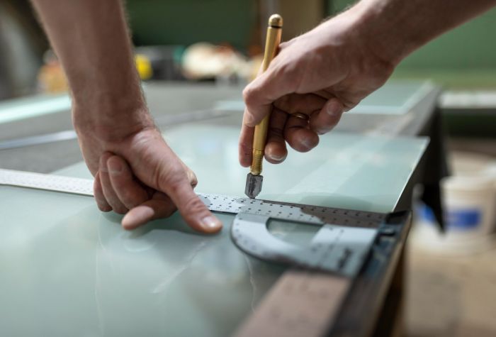 Silk - Screen Printed Glass.